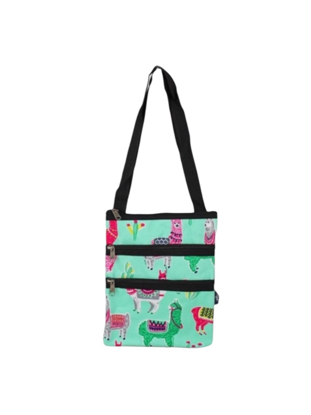 CLOSET CLEAR OUT! NGIL Llama Print Triple Zip Crossbody Bag NWT
